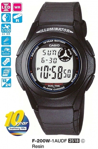Casio F-200W-1Adf Erkek Kol Saati