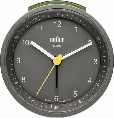 Braun Bnc007Gygy Alarmlı Masa Saati Işıklı Gri