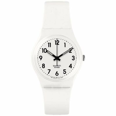 Swatch Just White Soft Bayan Kol Saati SO28W107-S14