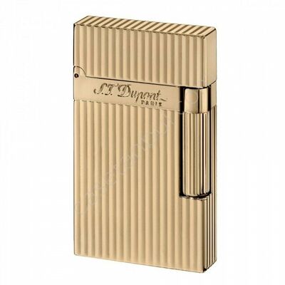 S.t. Dupont 016827 Gold Montparnasse Vertical Lines Çakmak