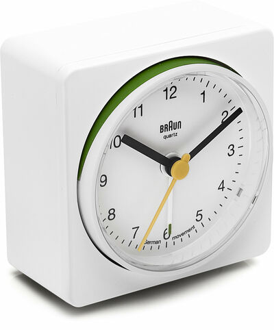 Braun Bnc011Whwh Alarmlı Masa Saati Beyaz Kare