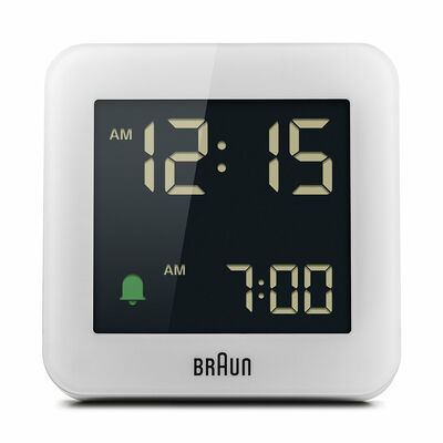 Braun Bc09W Beyaz Dijital Alarmlı Masa Saati