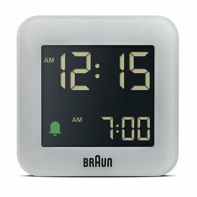 Braun Bc08G Gri Klasik Seyahat Dijital Alarmlı Masa Saati
