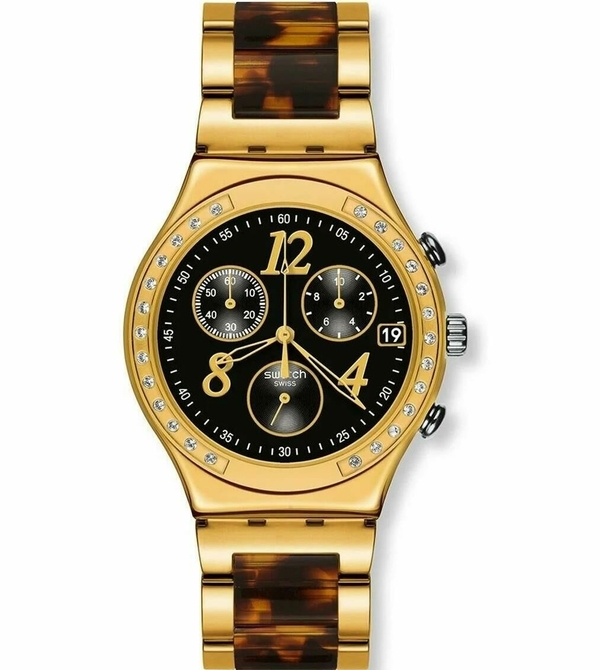 Swatch Ycg405Gc Dreamnight 14 Golden Kol Saati