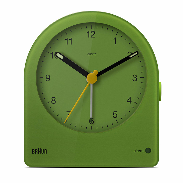 BRAUN BC22GN YEŞİL KLASİK ANALOG ALARMLI MASA SAATİ