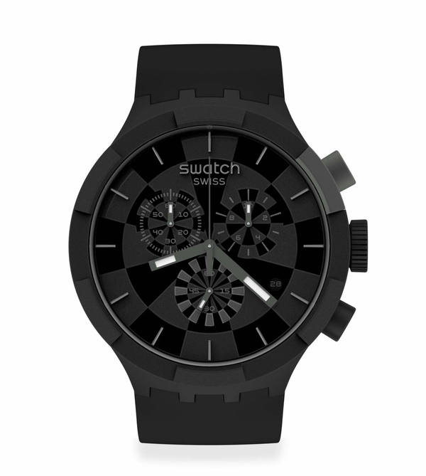 Swatch Sb02B400  Erkek Kol Saati Checkpoınt Black