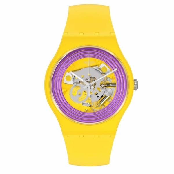 Swatch So29J100 Purple Rıngs Yellow