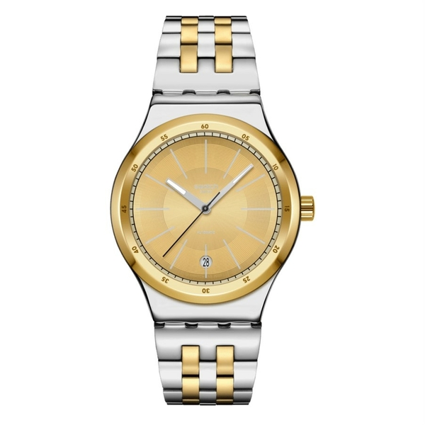 YIS437G Swatch Goldcloak Mechanism Erkek Kol Saati YIS437G