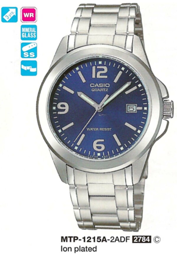 CASIO MTP-1215A-2ADF Pilli ERKEK KOL SAATİ