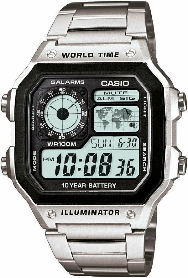 CASIO AE-1200WHD-1AVDF Pilli ERKEK KOL SAATİ