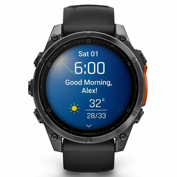 Garmin Gr-010-02904-00 Fenix 8 - 47 Mm Amoled Slate Gri Akıllı Saat