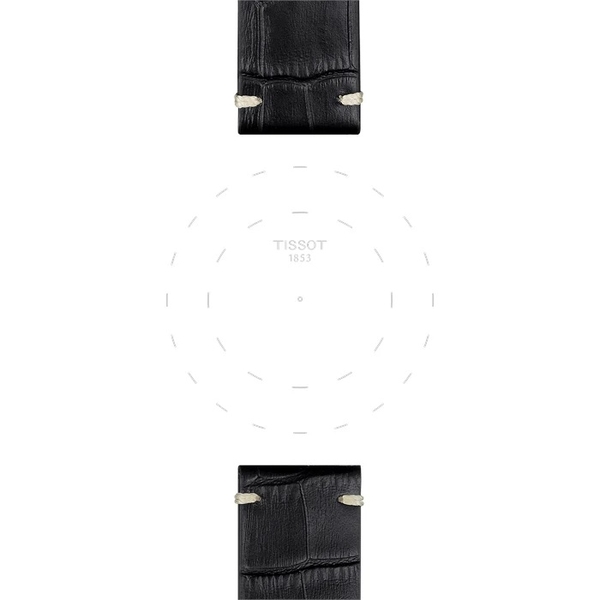 Tissot T852046775 Siyah Deri Kayış Boynuz Aralığı 22mm T852.046.775