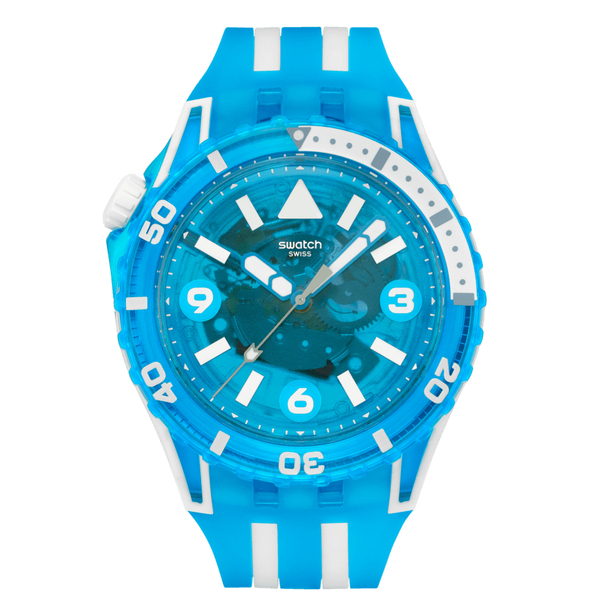 SSCU09S100 Swatch Scubaqua Blue Fire Erkek Kol Saati SSCU09S100