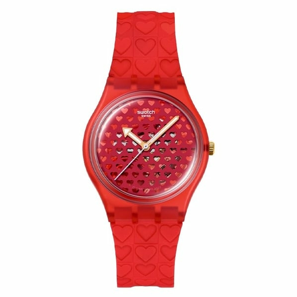 Swatch Love İn Scarlet So28Z122 Kadın Kol Saati