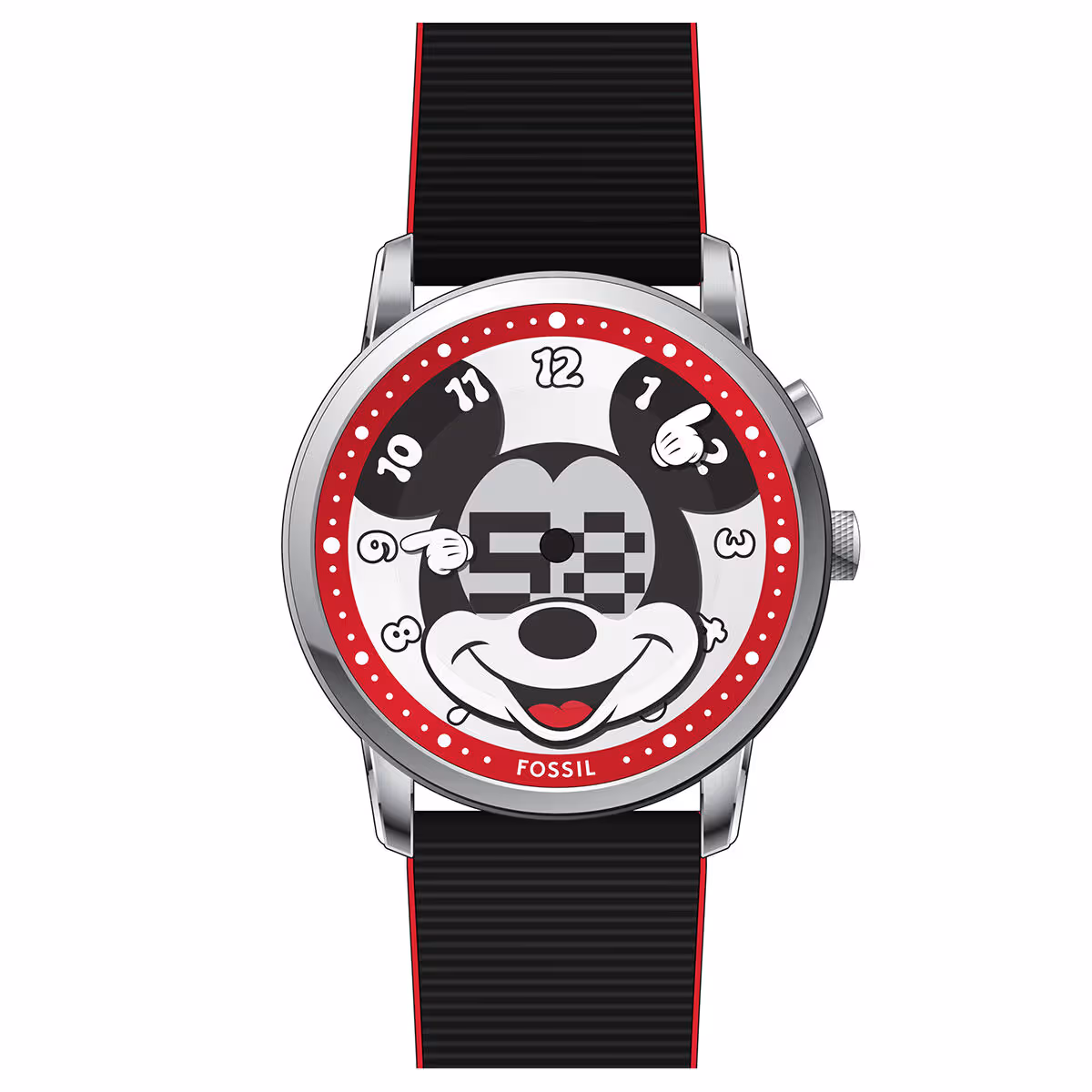 Fossil FLE1232  Disney X Fossil Limited-Edition Mickey Mouse Big Tic Erkek Kol Saati