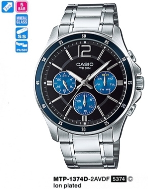 CASIO MTP-1374D-2AVDF Pilli ERKEK KOL SAATİ