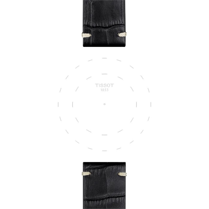 Tissot T852046775 Siyah Deri Kayış Boynuz Aralığı 22mm T852.046.775