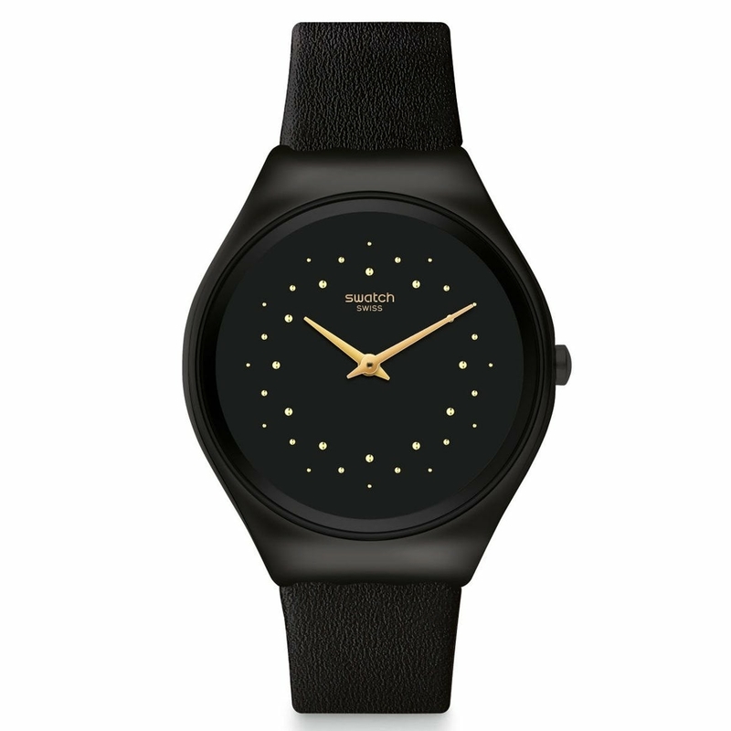 Swatch Syxb102 Siyah Deri Kol Saati