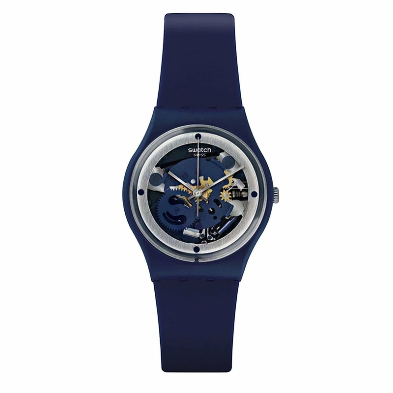 Swatch Gn245 Lacivert Plastik Silikon Kadın Kol Saati