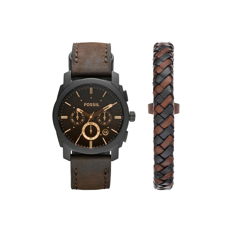 Fossil FFS5251SET Erkek Set Kol Saati ve Bileklik