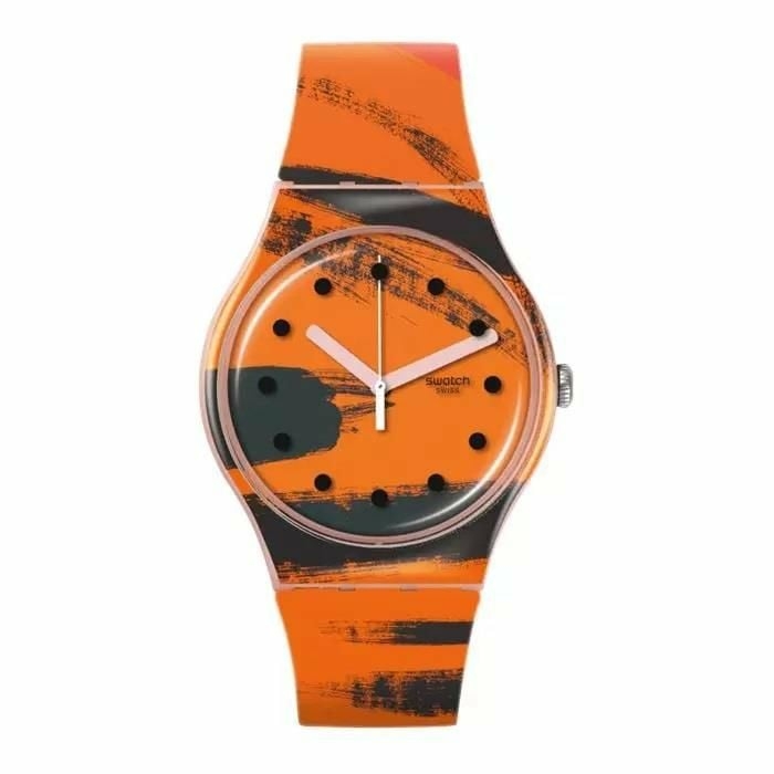 Swatch Barns-Graham's Orange And Red On Pınk SUOZ362 Kol Saati