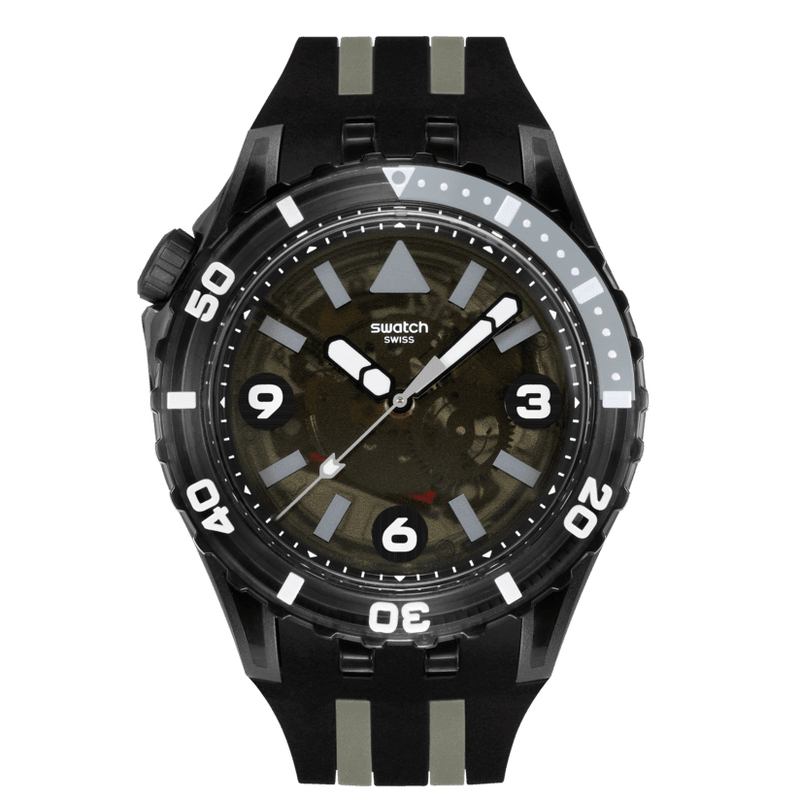 SSCU09B100 Swatch Scubaqua Black Sea Nettle Erkek Kol Saati SSCU09B100