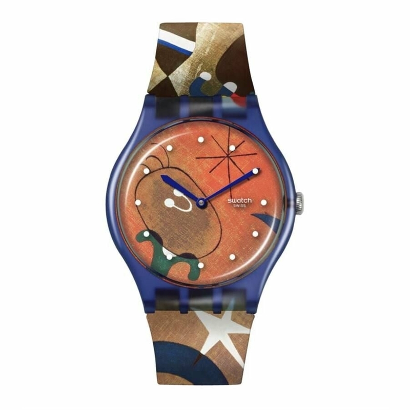 SO29Z136 Swatch Miro's Women & Bird İn The Moonlight Unisex Kol Saati SO29Z136