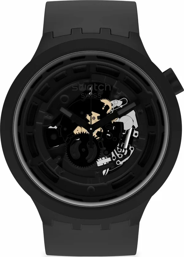 Swatch Big Bold Ceramic C-Black Unisex Kol Saati Sb03B100