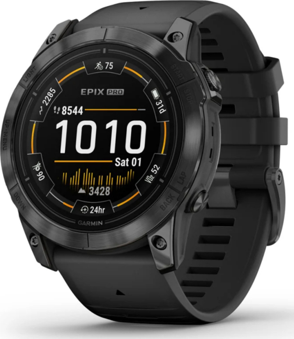 Garmin 010-02804-21 Epix Pro (G2), 51, Glass, Sltgry Ss, Blk, Emea/Aus/Nz/Afr/Sa Akıllı Saat