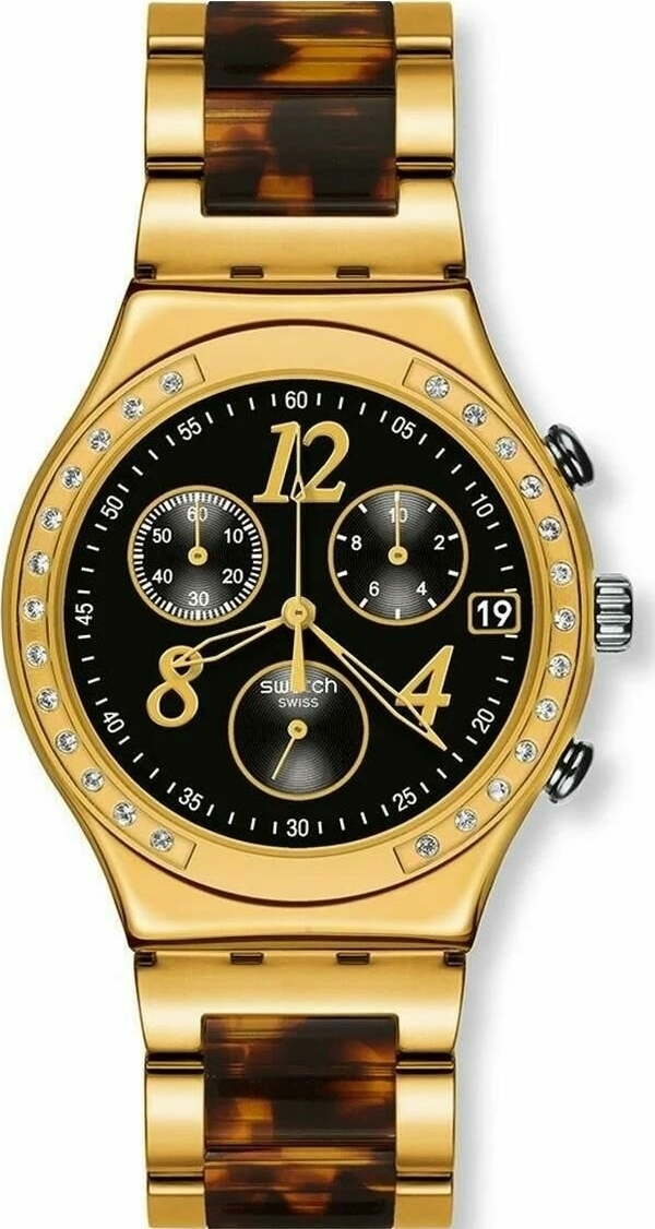 Swatch Ycg405Gc Dreamnight 14 Golden Kol Saati