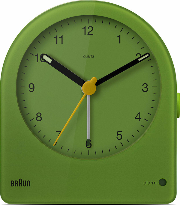 BRAUN BC22GN YEŞİL KLASİK ANALOG ALARMLI MASA SAATİ