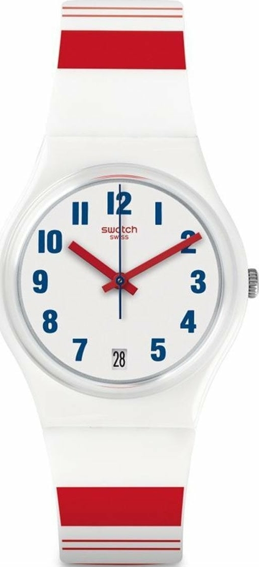 Swatch Gw407 Renkli Plastik Silikon Kadın Kol Saati