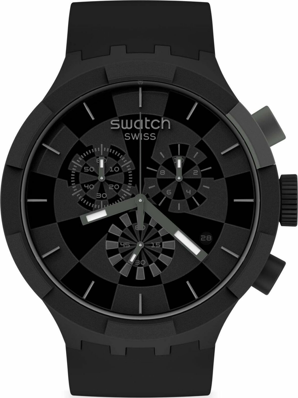 Swatch Sb02B400  Erkek Kol Saati Checkpoınt Black