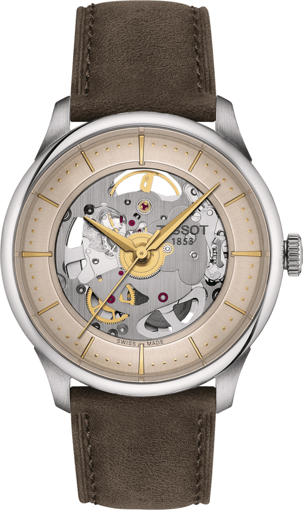 Tissot Chemin Des Tourelles Squelette T1398361626100 Kol Saati T139.836.16.261.00