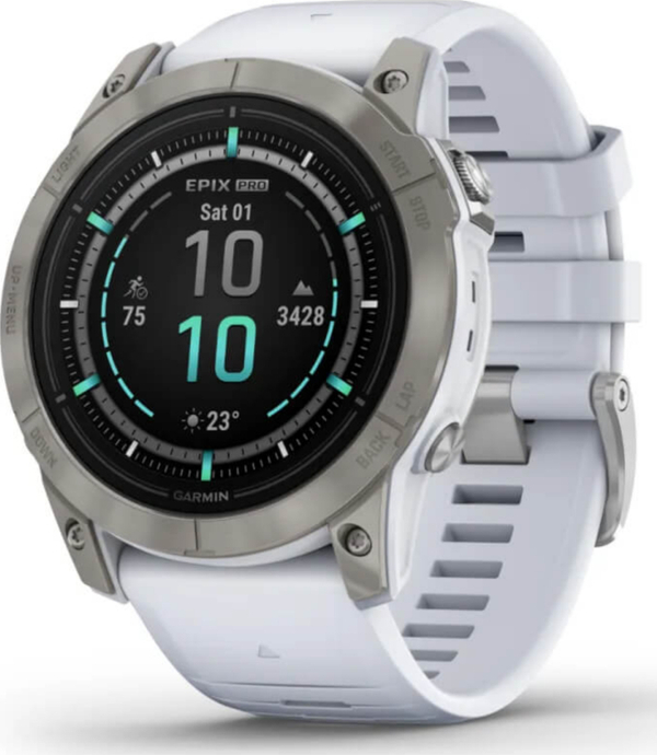 Garmin 010-02804-11 Epix Pro (G2), 51, Saph, Ti, Whitestone, Emea Akıllı Saat