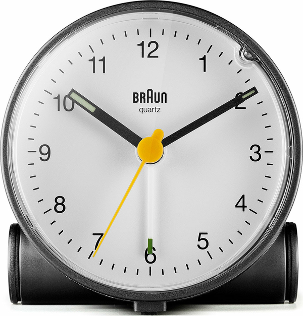 BRAUN BC01W BEYAZ KLASİK ANALOG ALARMLI MASA SAATİ