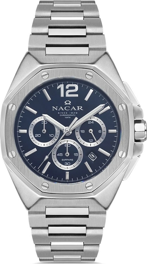 Nacar NC08-29430493-ALSM Erkek Kol Saati Safir Cam