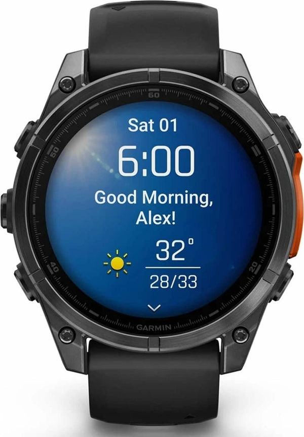 Garmin Gr-010-02904-00 Fenix 8 - 47 Mm Amoled Slate Gri Akıllı Saat