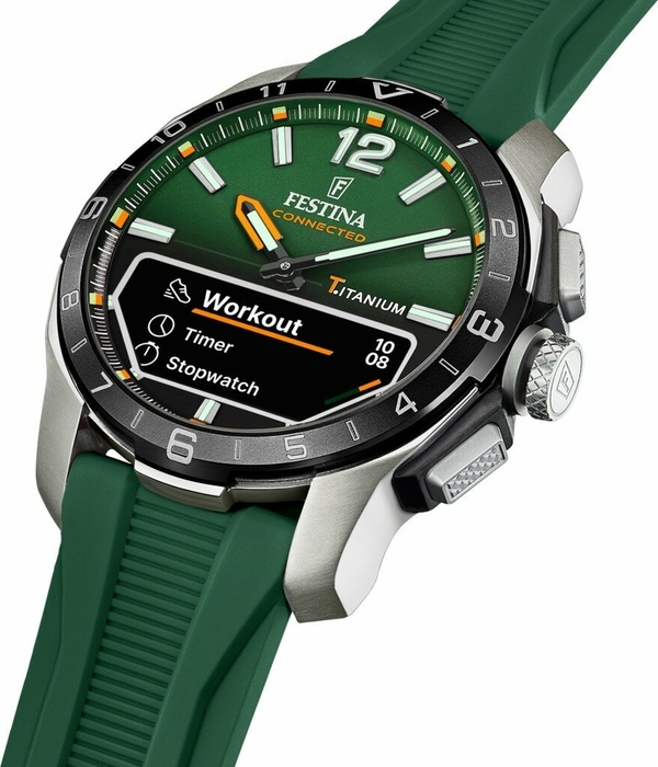 Festına F23000/2 Connected D Green Erkek Kol Saati