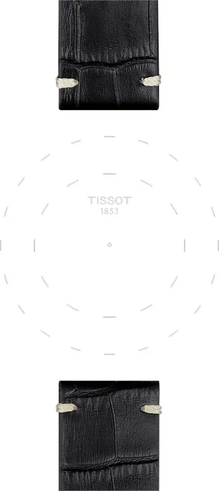 Tissot T852046775 Siyah Deri Kayış Boynuz Aralığı 22mm T852.046.775