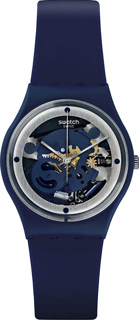 Swatch Gn245 Lacivert Plastik Silikon Kadın Kol Saati