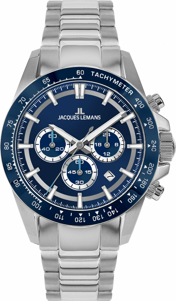Jacques Lemans 1-2207C Lıverpool Chronograph Erkek Kol Saati