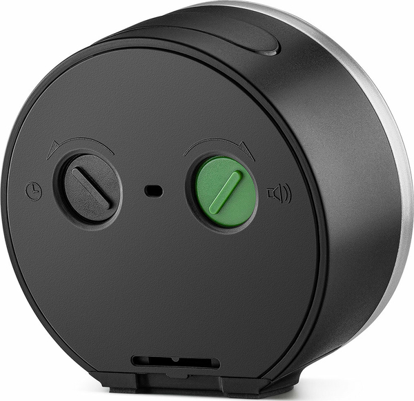 BRAUN BC12SB GÜMÜŞ-SİYAH KLASİK ANALOG ALARMLI MASA SAATİ