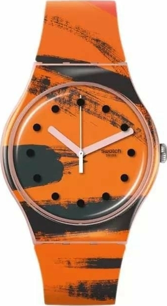 Swatch Barns-Graham's Orange And Red On Pınk SUOZ362 Kol Saati