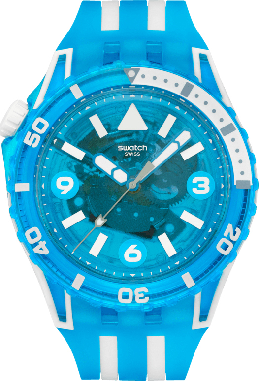 SSCU09S100 Swatch Scubaqua Blue Fire Erkek Kol Saati SSCU09S100