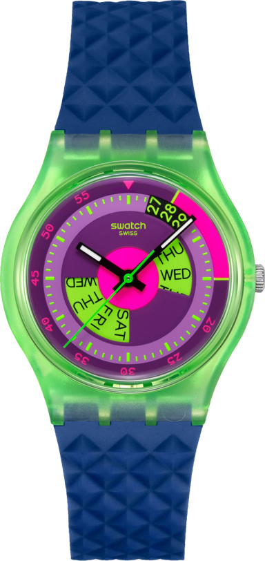 So28G704 Swatch Neon Skychart Kadın Kol Saati So28G704