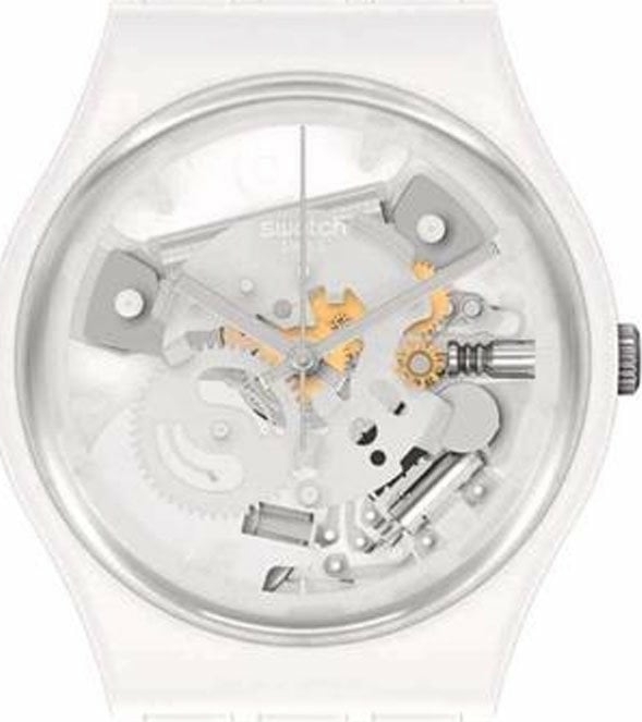 Swatch So31W102 Thınk Tıme Whıte Kol Saati