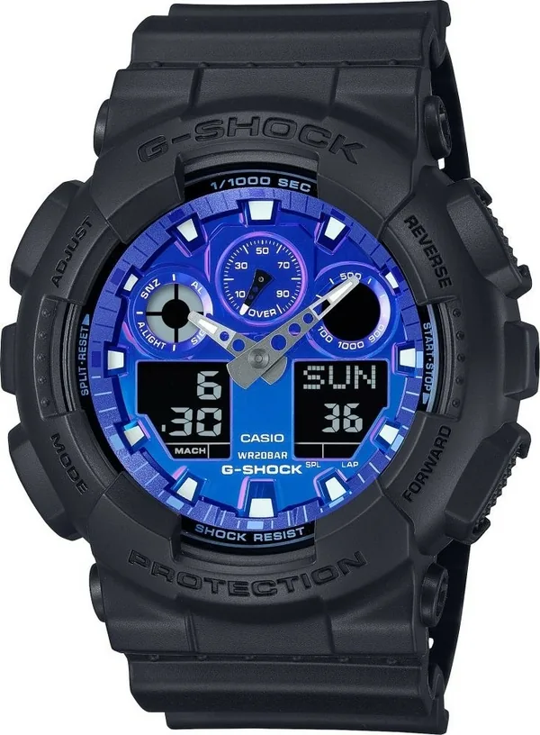 CASIO GA-100FL-1ADR Analog - Dijital ERKEK KOL SAATİ