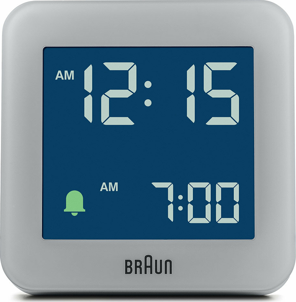 BRAUN BC09G GRİ DİJİTAL ALARMLI MASA SAATİ