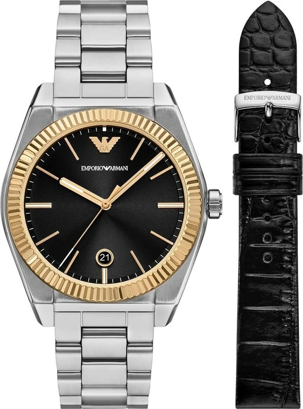 Emporio Armani AR80077SET Erkek Kol Saati Ve Yedek Kordon